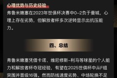 2025世俱杯宝典-F组出线形势分析